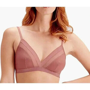 Pretty Polly Women's Naturals Triangle Bra, Pink (Woodrose), Small (US 6-8)